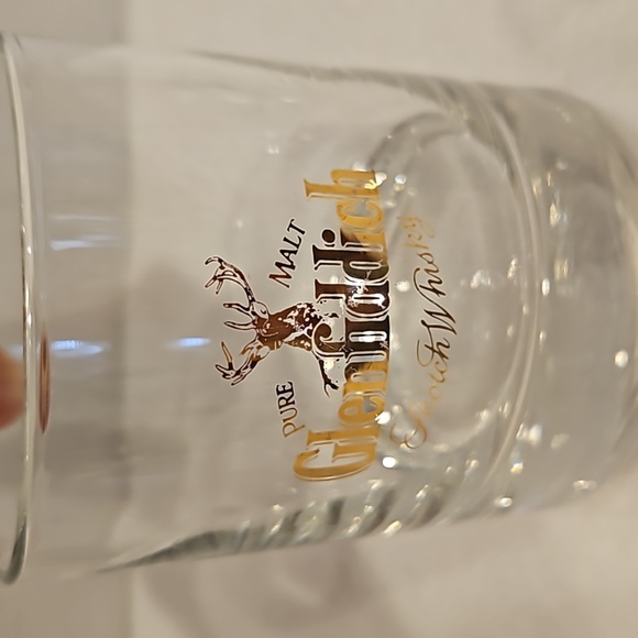 Pure Malt Glenfiddich Scotch Whiskey Old Fashion Set of 2 & 1 Shot Glass Barware - Picture 2 of 7
